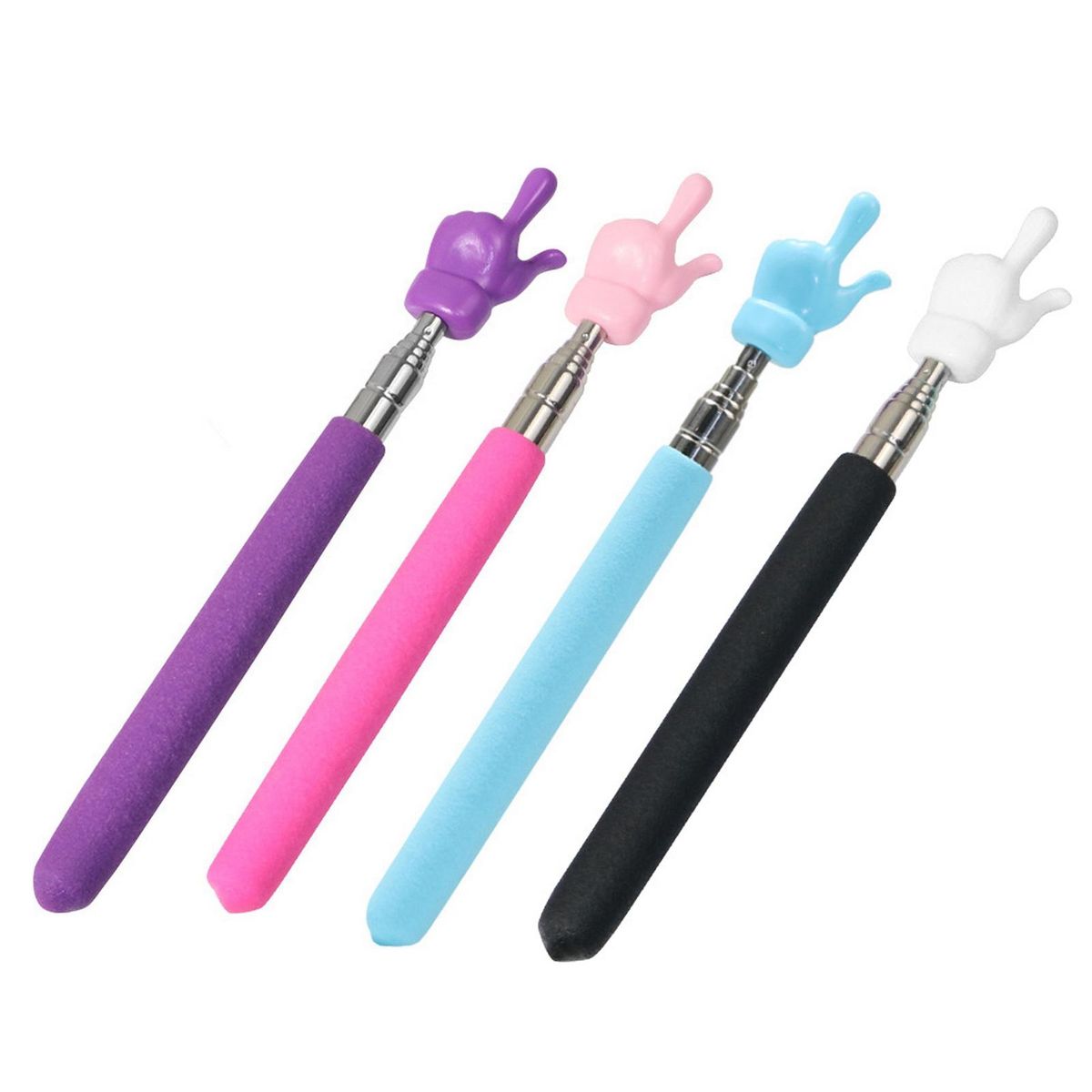 4Pcs Classroom Pointers Telescopic Teachers Pointer Sticks A