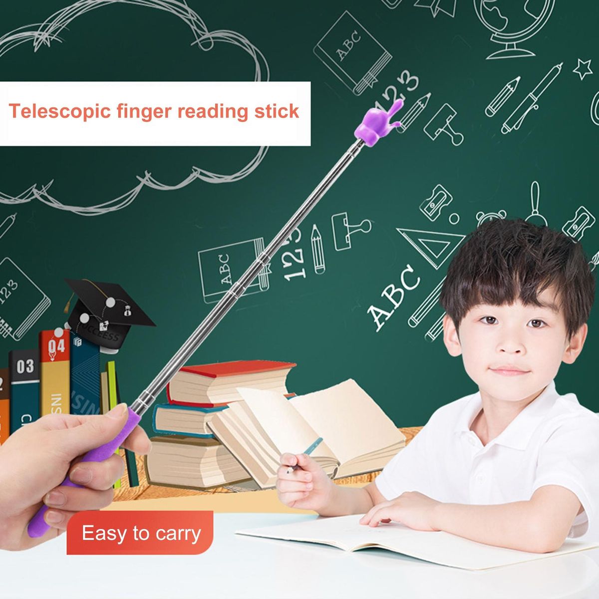 4Pcs Classroom Pointers Telescopic Teachers Pointer Sticks A