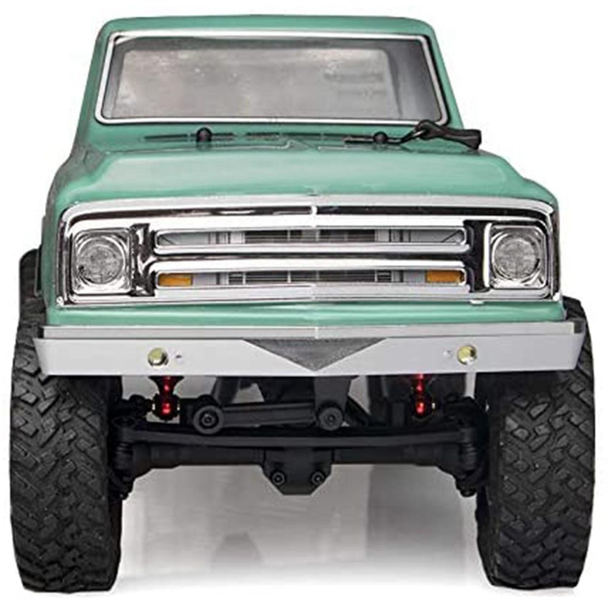 Racing CNC Machined Front Bumper Silver Upgrades Parts Accessories for 1/24 RC Crawler Car Axial SCX24 AXI00001 C10