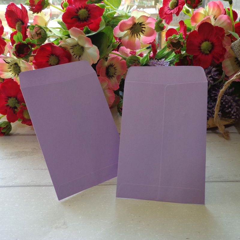 20pcs Lightpurple Retro Blank Paper Envelopes Invi