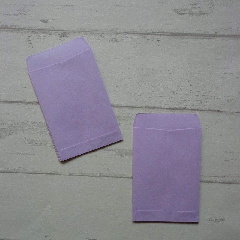20pcs Lightpurple Retro Blank Paper Envelopes Invi