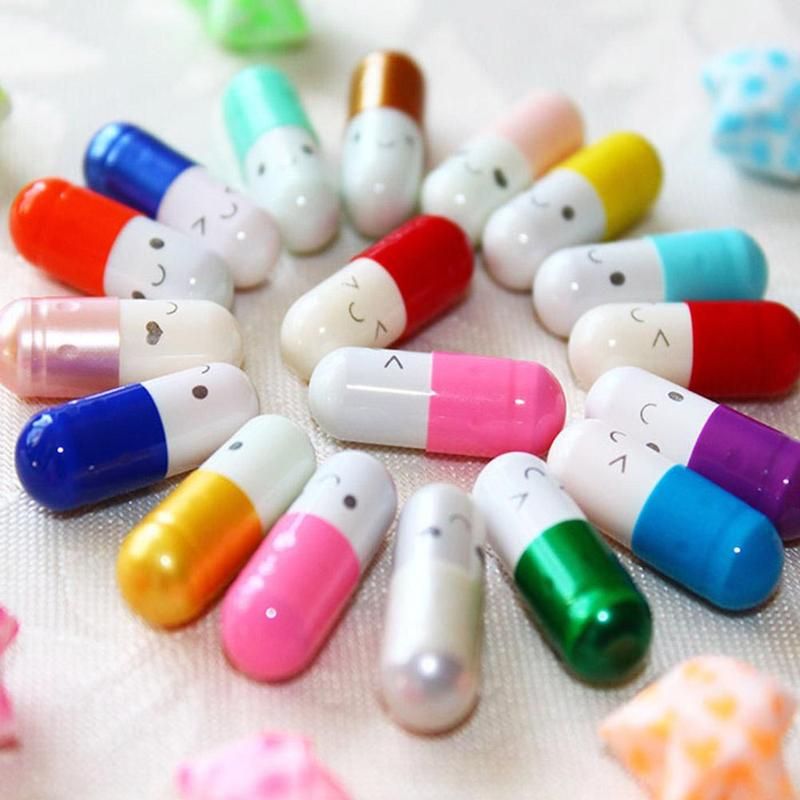 50pcs/set Cute Capsule Mini Paper Message Pvc Lett