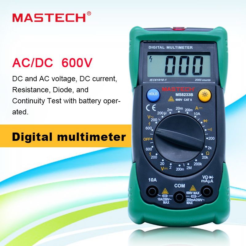 Digital Multimeter Ms8233b Lcr Meter Non-Contact Multimeters