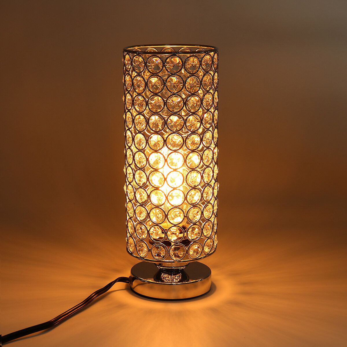 E27/E26 Design Table Lamp Crystal Glass Dimmer Lounge Bedside Table Light Home E26-US PLUG