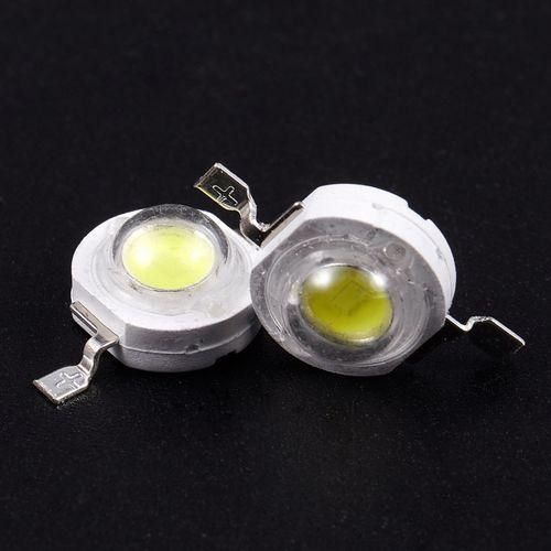 20 Pcs High Power 2 Pin 3W White LED Bead Emitters