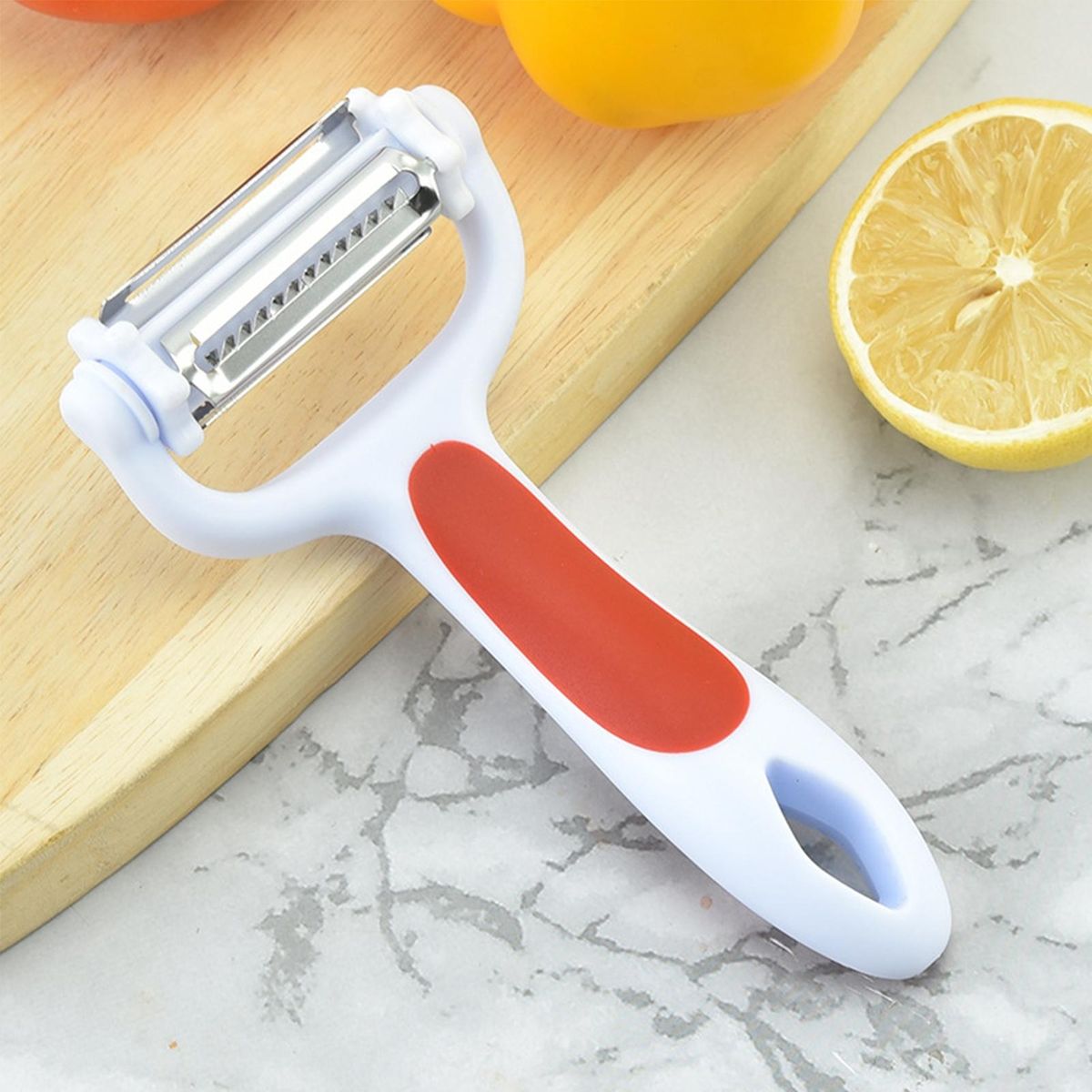 Vegetable Peeler Cucumber Potato Peel Remover Julienne Peeler Red