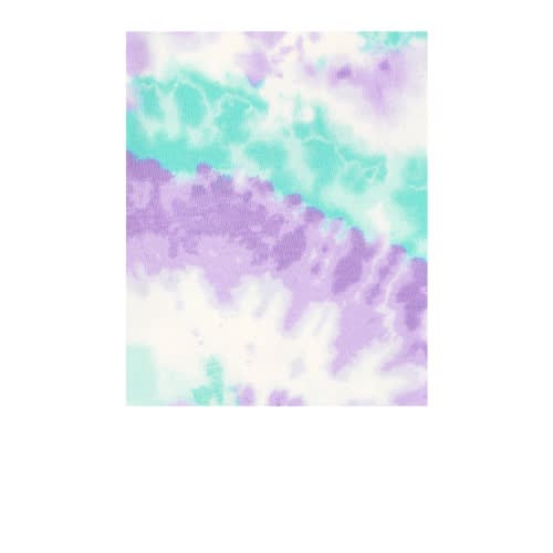 Girls Tie Dye Print Front Top - Rainbow Lavender