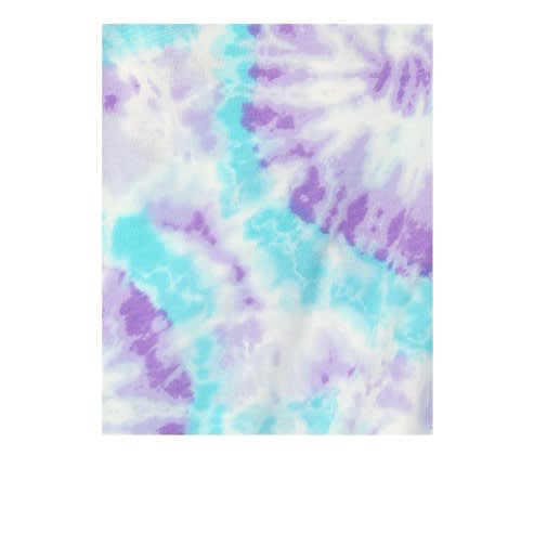 Girls Tie Dye Print Front Top - Rainbow Lavender