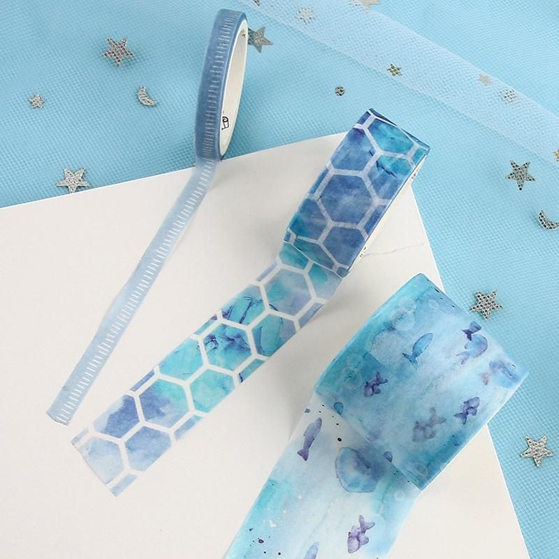 10Pcs/Set Decorative Kawaii Washi Tape Set Japanese Paper Stickers Japanese Stationery Scrapbooking Supply F
