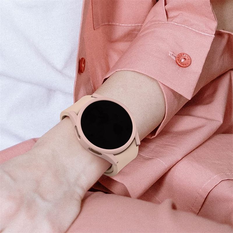 (black)Watch Case For Samsung Galaxy Watch 5 4 40mm 44mm No Screen Protector PC Matte Case All-Around Bumper Shell For Watch 5 Pro 45mm RA