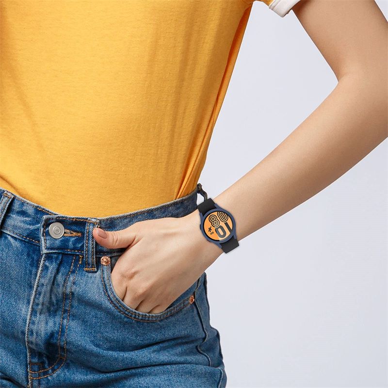 (black)Watch Case For Samsung Galaxy Watch 5 4 40mm 44mm No Screen Protector PC Matte Case All-Around Bumper Shell For Watch 5 Pro 45mm RA
