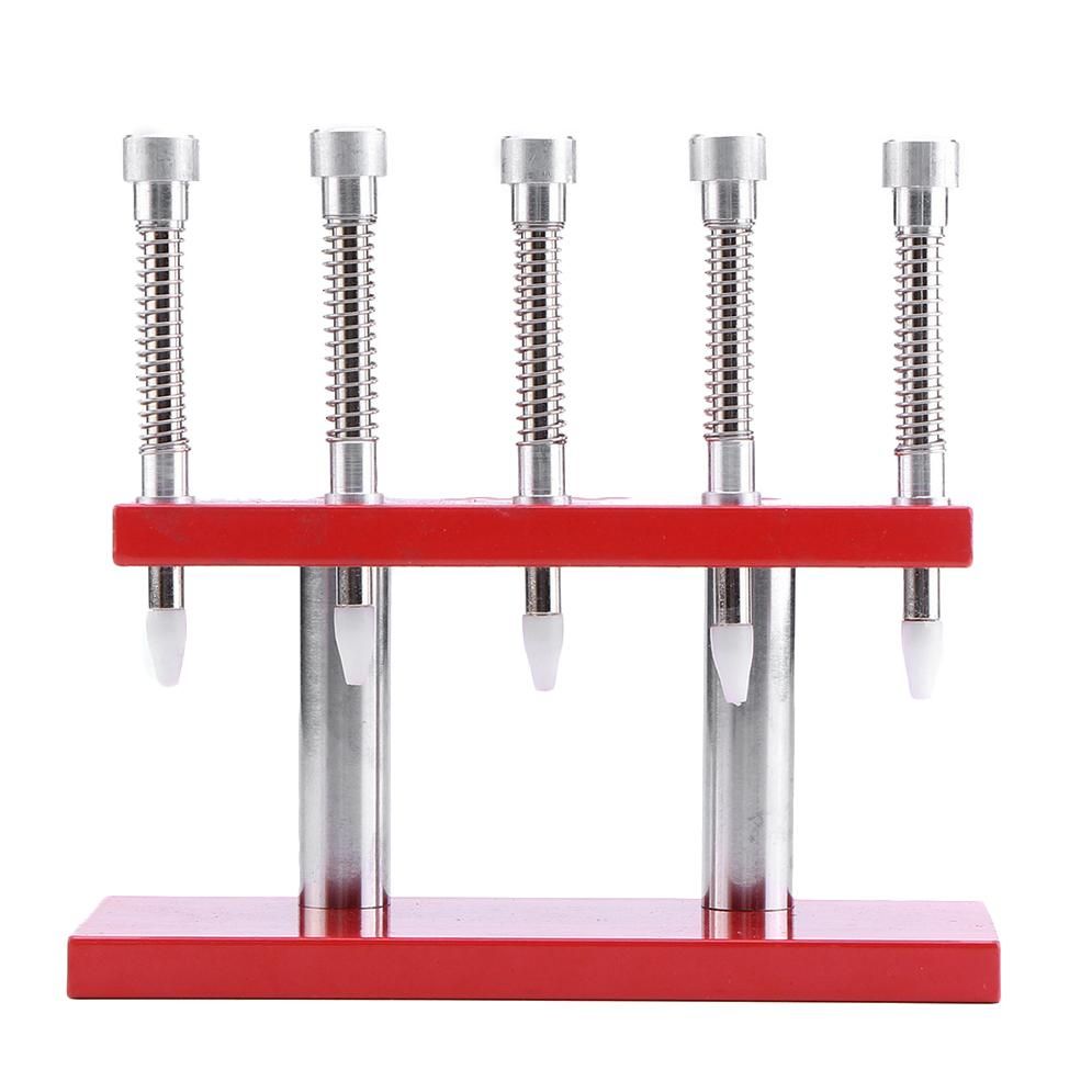 5 Heads Watch Hand Presser Setting Fitting Set