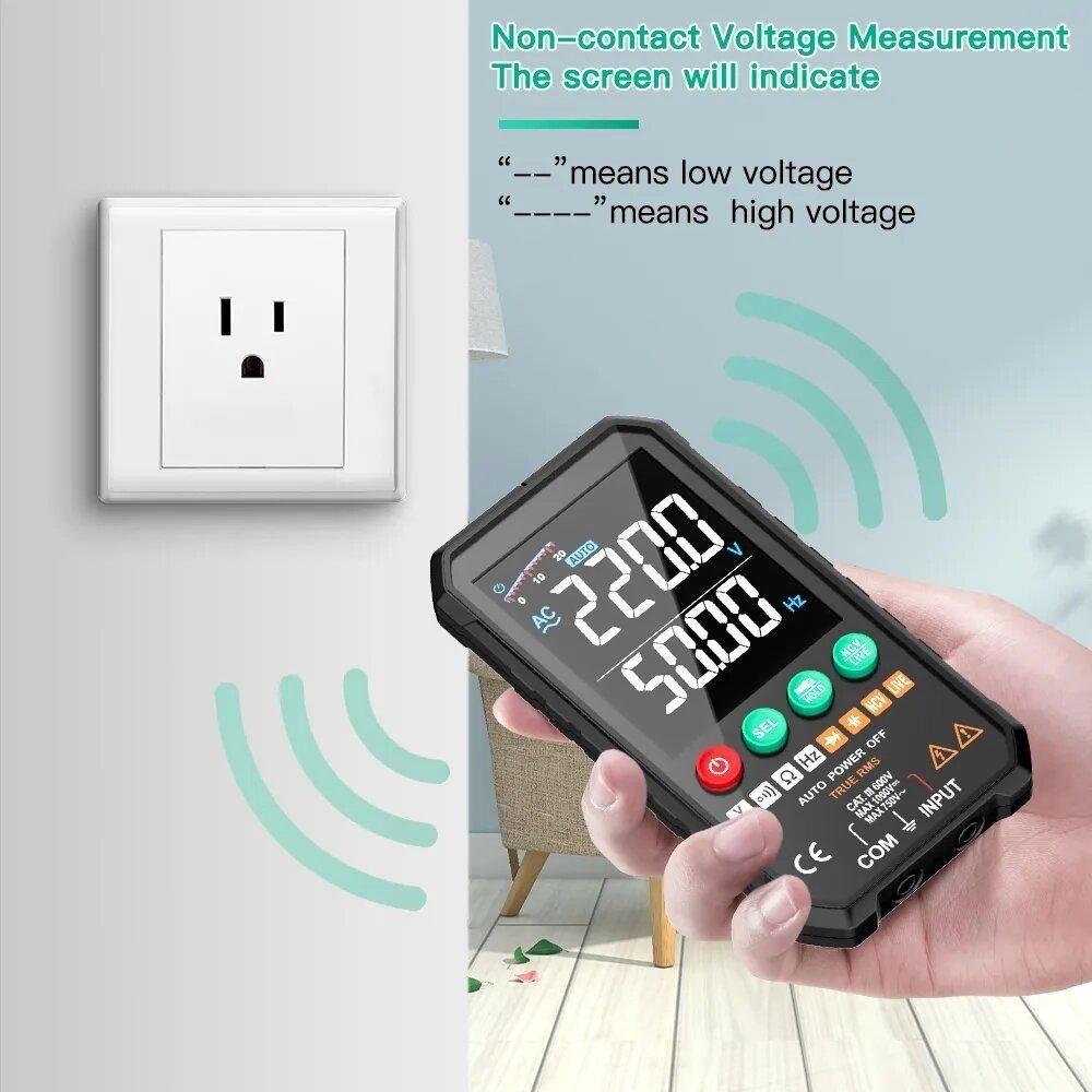 FUYI Professional 6000 Counts Digital Multimeter 1000V AC DC Voltage Meter Ohm Hz NCV Live  F Duty Multimetro FY107A FY107B FY107C