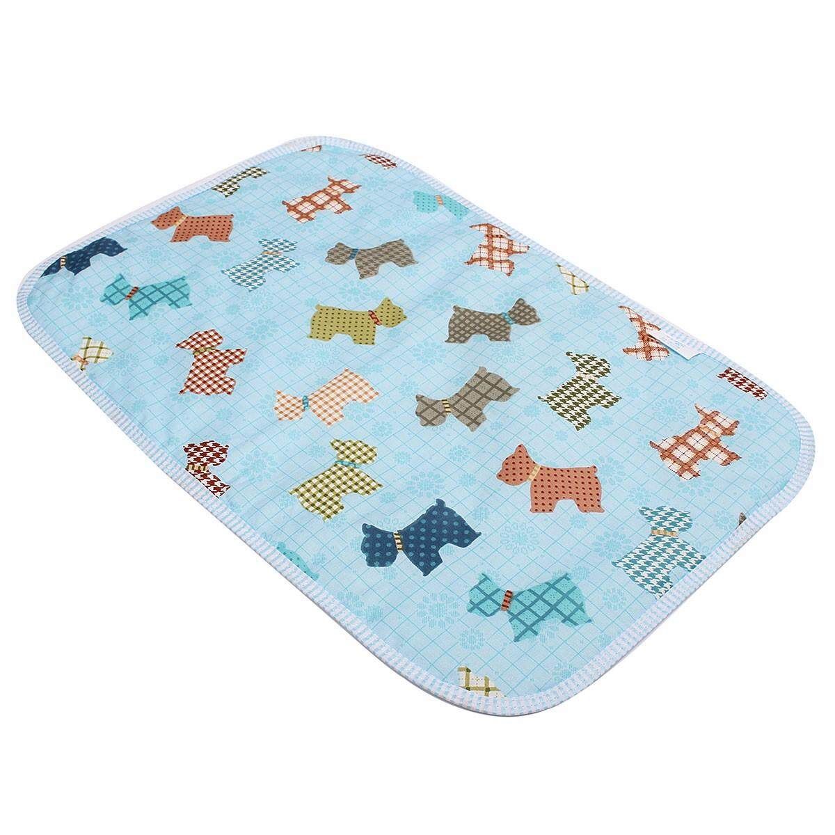 Fashion Cartoon Aborsbent Baby EVA Waterproof Urine Mat Changing Pad Army Green