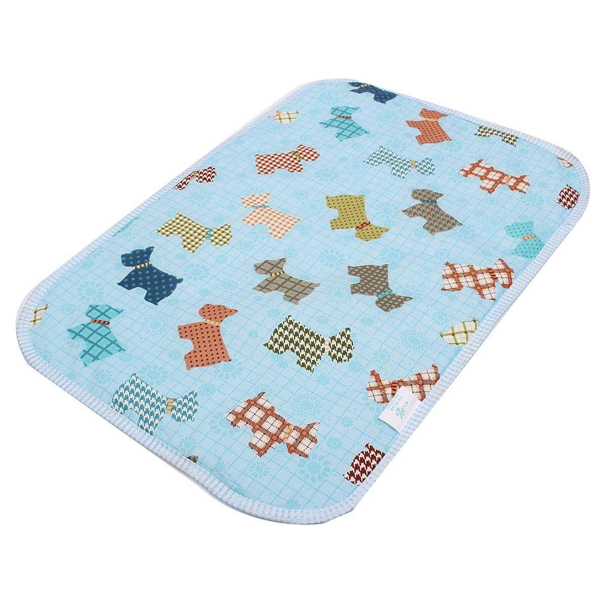 Fashion Cartoon Aborsbent Baby EVA Waterproof Urine Mat Changing Pad Army Green