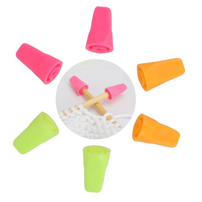 Pack Of 12 Rubber Knitting Point ProtectorsStoppers Tip Cover