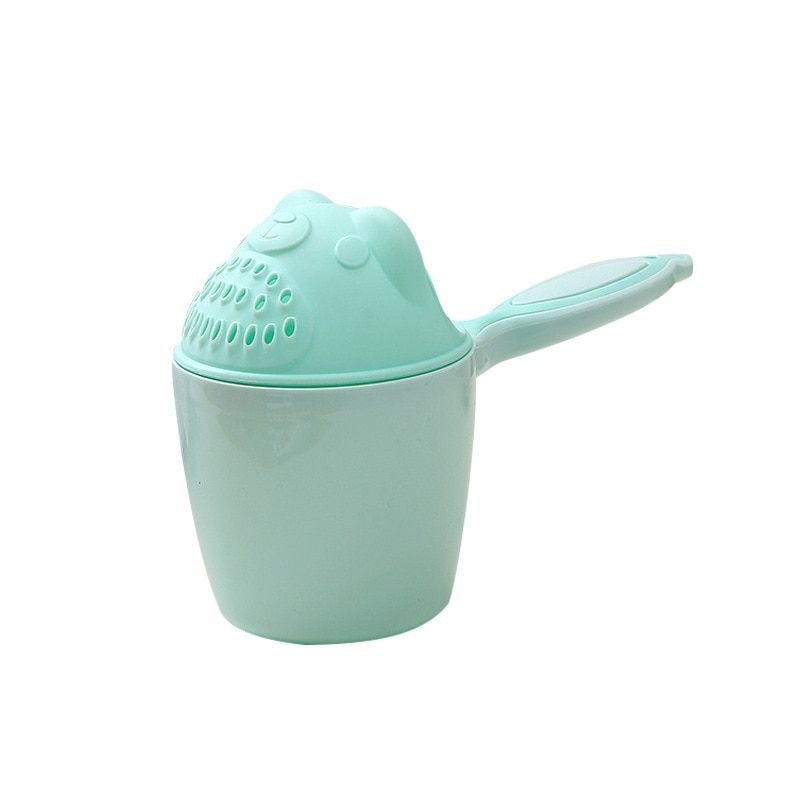 Cute Cartoon Baby Bath Caps Toddle Shampoo Cup Children Bathing Bailer Baby Shower Spoons Child Washing Hair Cup Kids Bath Tooreen