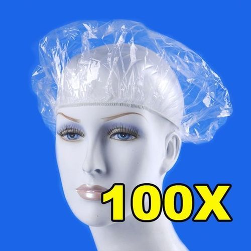 100 Packs Disposable Shower Caps For Hotel, Spa,Bath,Kitchen