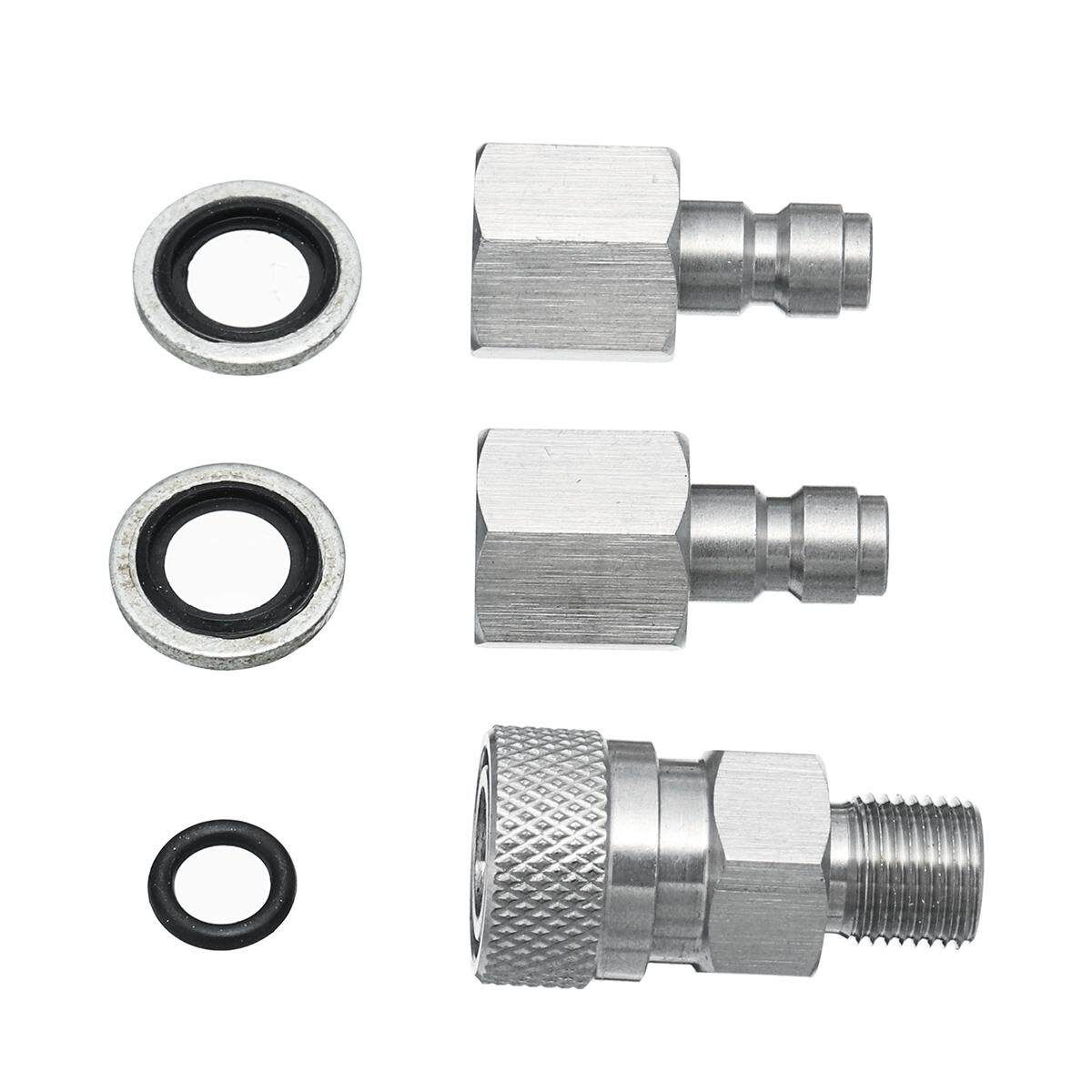Stainless Steel 1/8BSPP Male Plug Quick Disconnect Release Coupler For Air G Un Filling