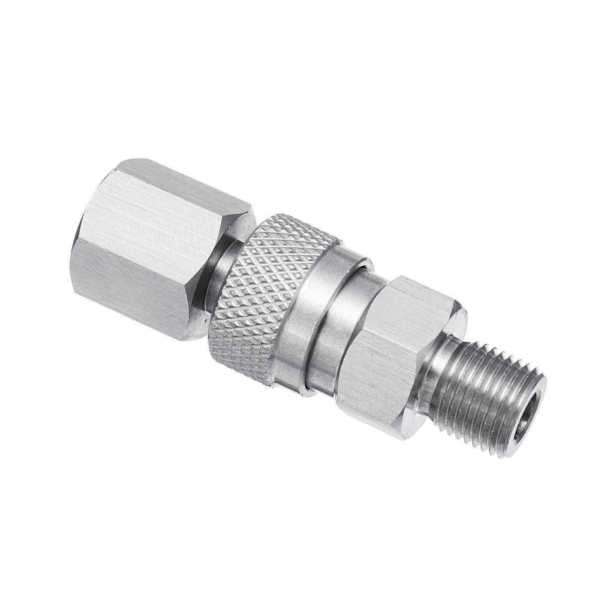 Stainless Steel 1/8BSPP Male Plug Quick Disconnect Release Coupler For Air G Un Filling