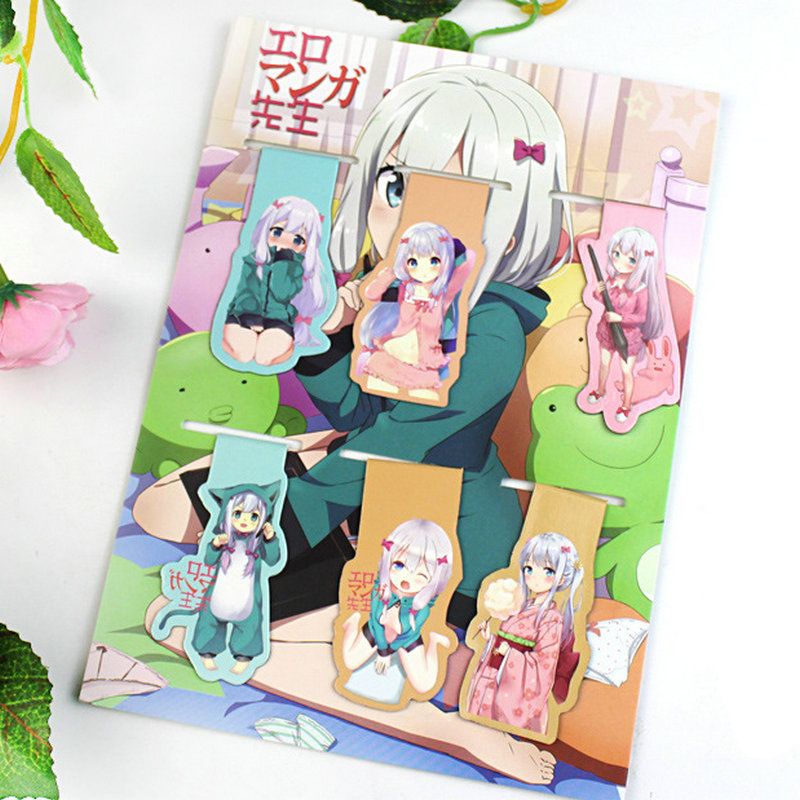 6pcs Ero Manga Sensei Anime Magnetic Bookmark Magnet Child