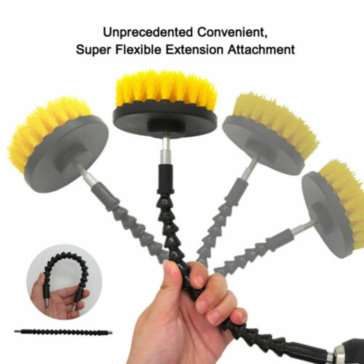 24Pcs Drill Brush Attachment Set All-purpose Power Scrubber Cleaning Combo Scrub Tub Cleaner