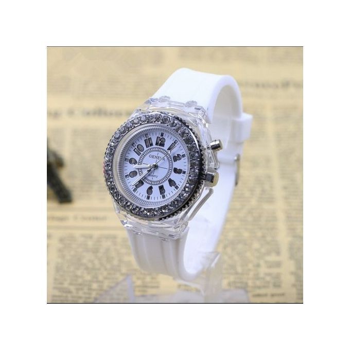 Geneva Luxury Sport Wristwatch With Night Light