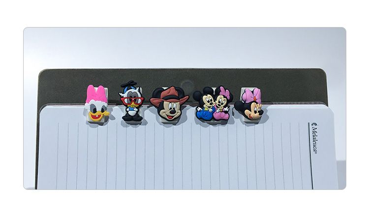 12pcs Mickey Cute Cartoon Bookmarks For Books Card Note At