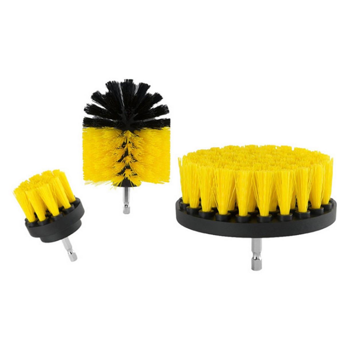 4Pcs/Set Drill Brushes Attachment Kit Drill Scrubbing Brush Cleaner Power Cleaning Bathroom Tub Pool Tile