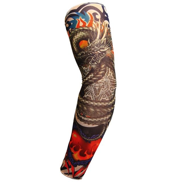 1pc Nylon Tatoo Arm Stockings Arm Warmer Cover Elastic Fake