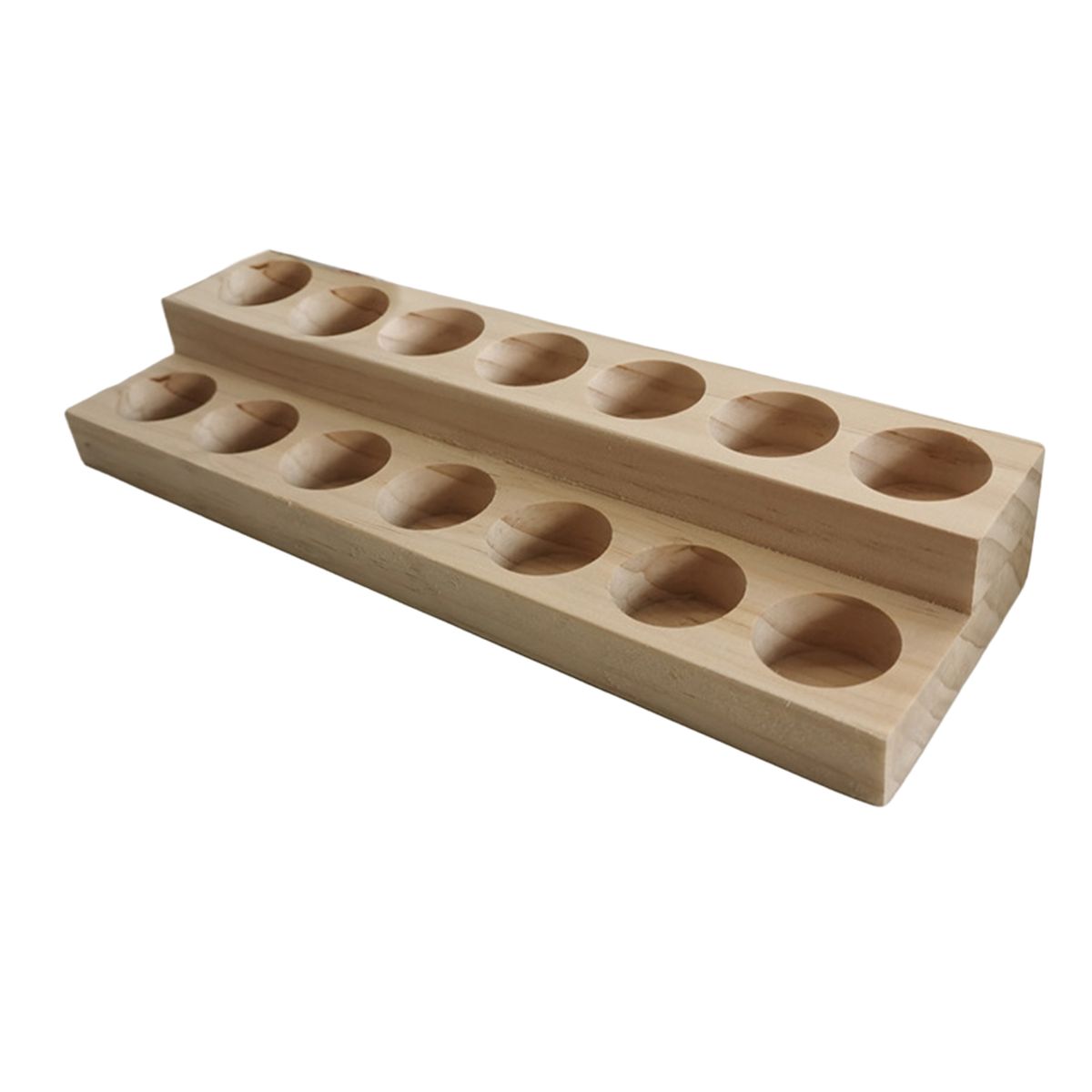 2-Tiers Oil Storage Rack 14 Slots Nail Display Stand