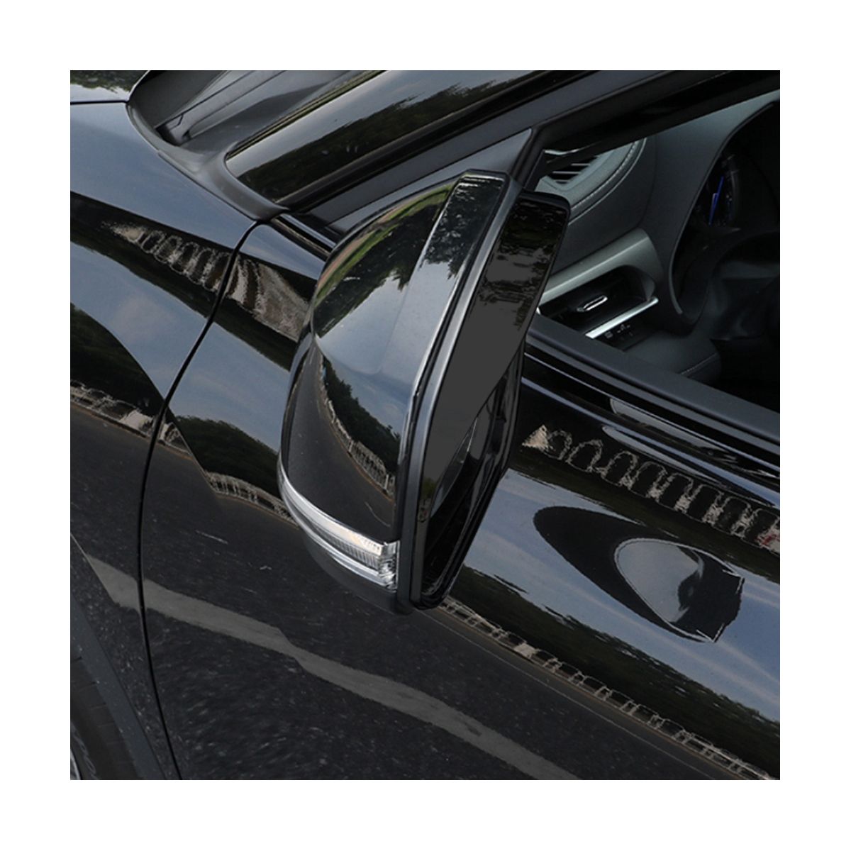 1Pair Car Rearview Mirror Rain Eyebrow Frame for Toyota Corolla CROSS 2022 2023 Side Mirror Rain Brow Decoration Cover