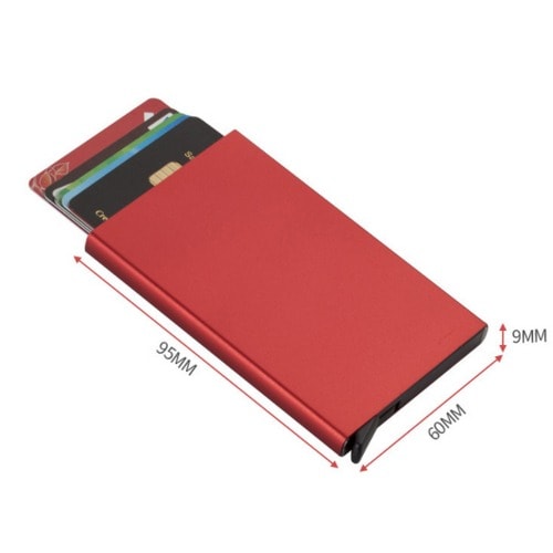 Bank Atm Credit Card Holder -Red