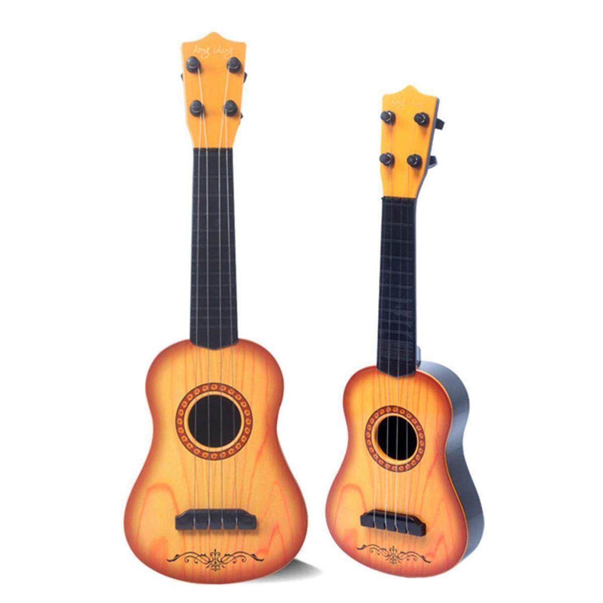 17” Beginner Uke Ukulele Kid Play Educational String Musical Acoustic Instrument # Yellow White Oak