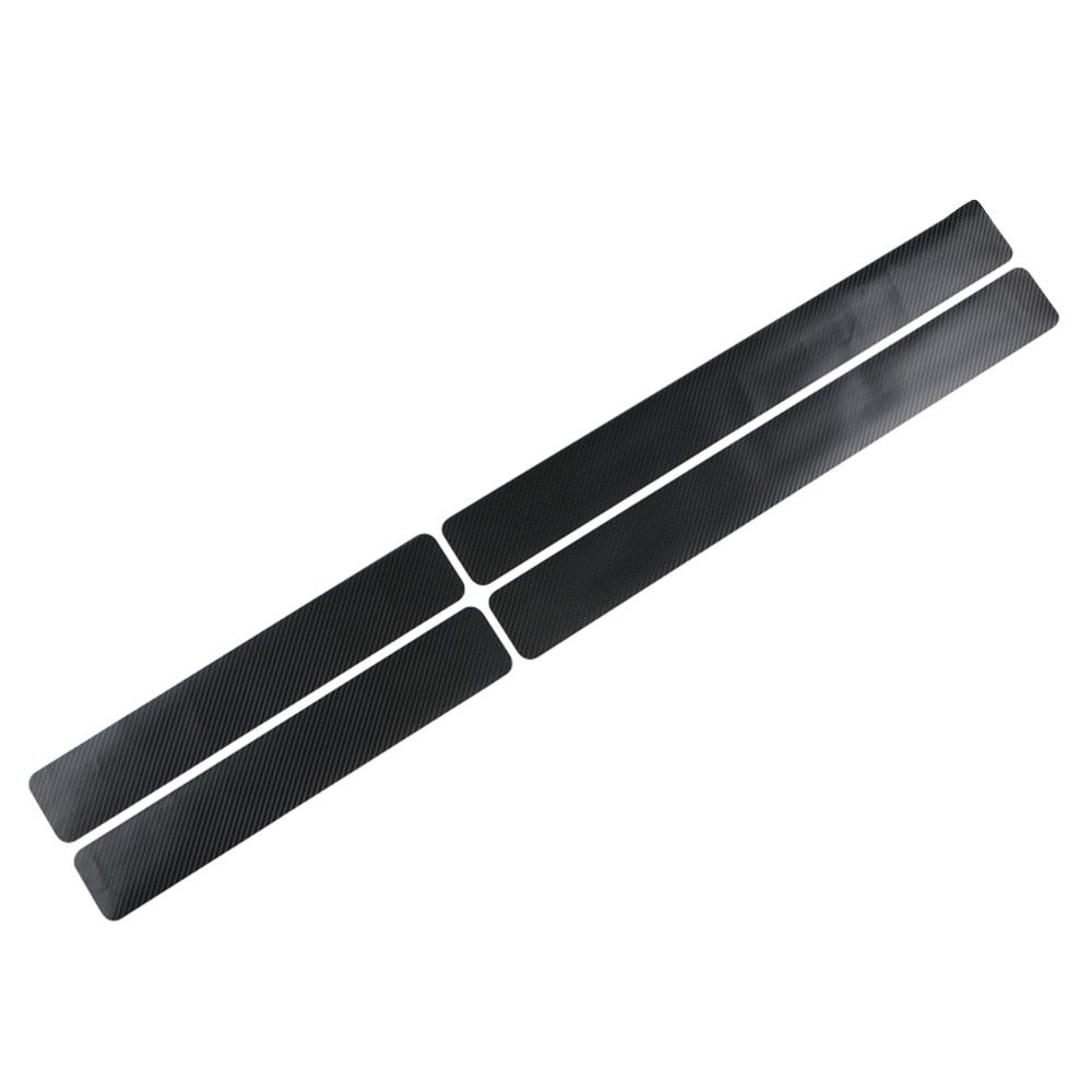 4Pcs Universal 3D Car Threshold Carbon Fiber Sticker Door