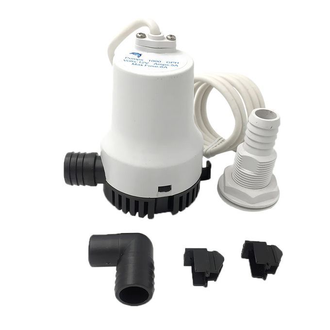 Submersible 1000GPH 12V Marine Bilge Pump Caravan Boat RV 1 Inch