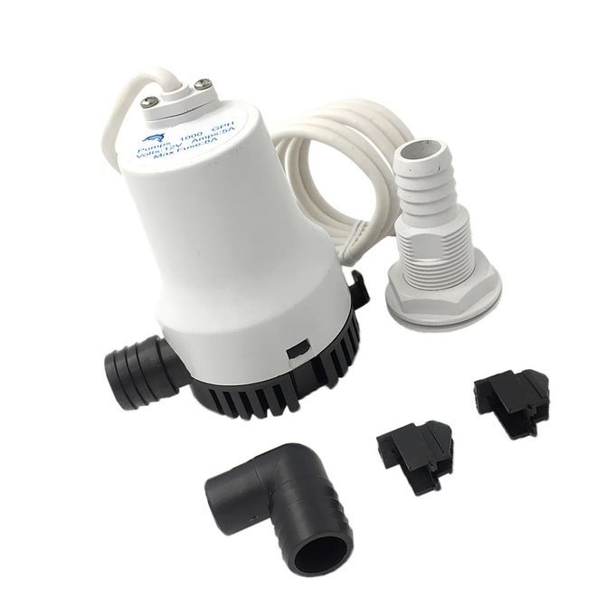 Submersible 1000GPH 12V Marine Bilge Pump Caravan Boat RV 1 Inch
