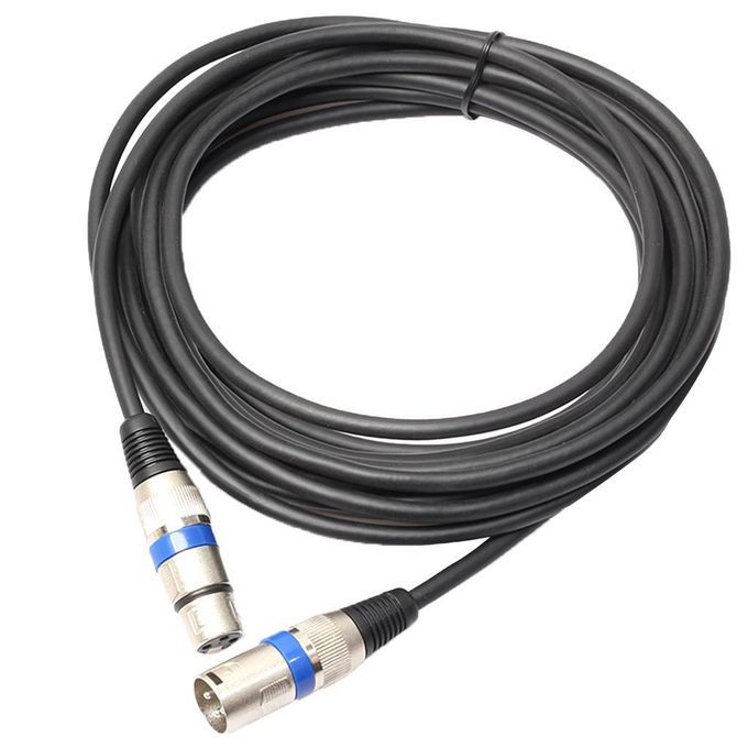 XLR Male To Female Balance 3 Pin MIC Shielded Audio Cable Black&Blue