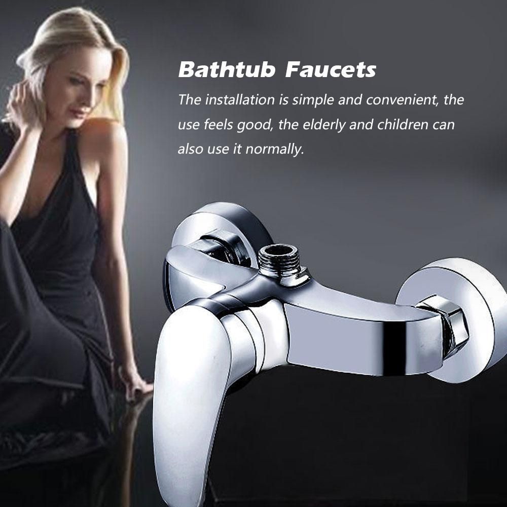 Brass Wall-mounted Hot and Cold Mixing Water Faucets Shower Faucets Bathtub Faucets Household Hotel Bathroom Bathtub Shower Faucets
