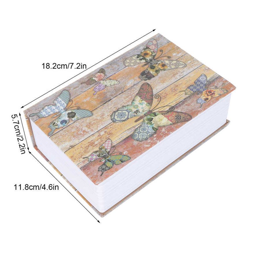 Mini Simulation Book Safe Storage Box Money Cash Jewelry Security Lock Case For Home Simulation Book New Fashion 18.2x11.8x5.7cm