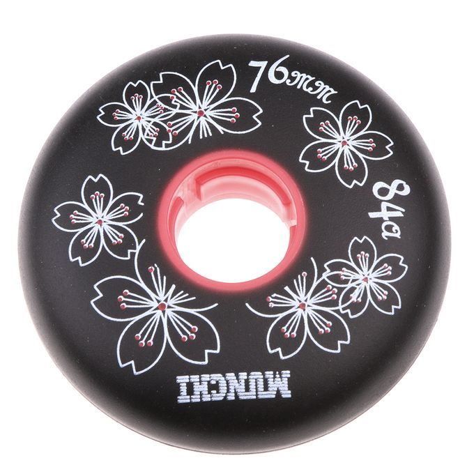4 Pieces Inline Roller Hockey Fitness Skate Replacement 76mm Black