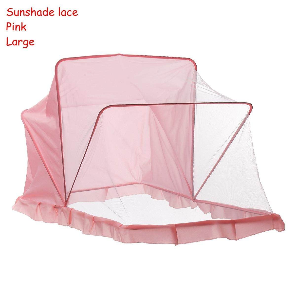 Folding 0-3 Years Baby Bed Tent Crib Mattress Portable Foldable Mosquito Insect Net Newborn Bedroom Travel Bed Baby Bed Pink