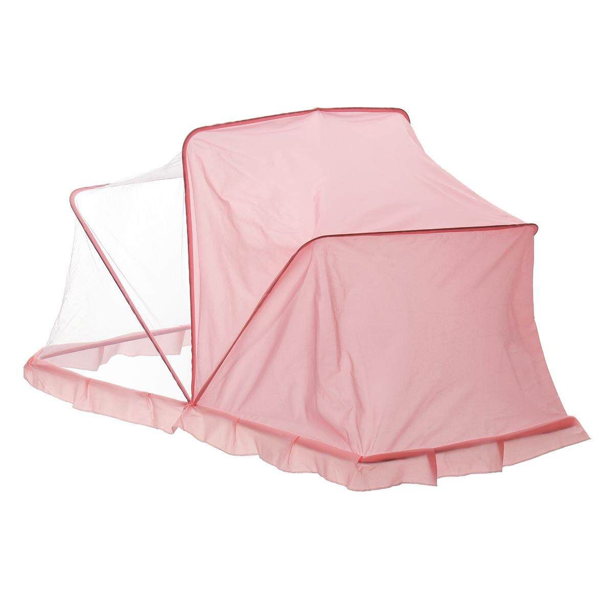 Folding 0-3 Years Baby Bed Tent Crib Mattress Portable Foldable Mosquito Insect Net Newborn Bedroom Travel Bed Baby Bed Pink