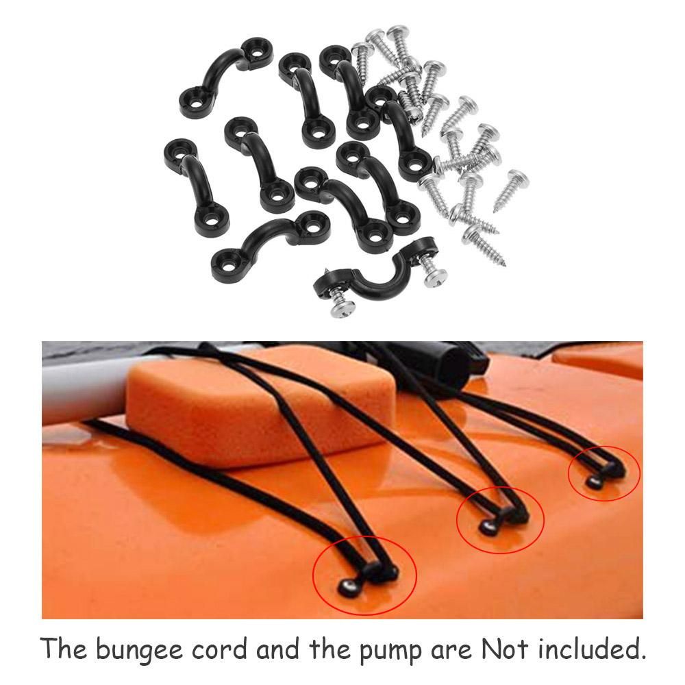 Kayak Grip Handles Pad Eyes Screws Set Kayak Carry Accessory for Canoe Kayak Boat