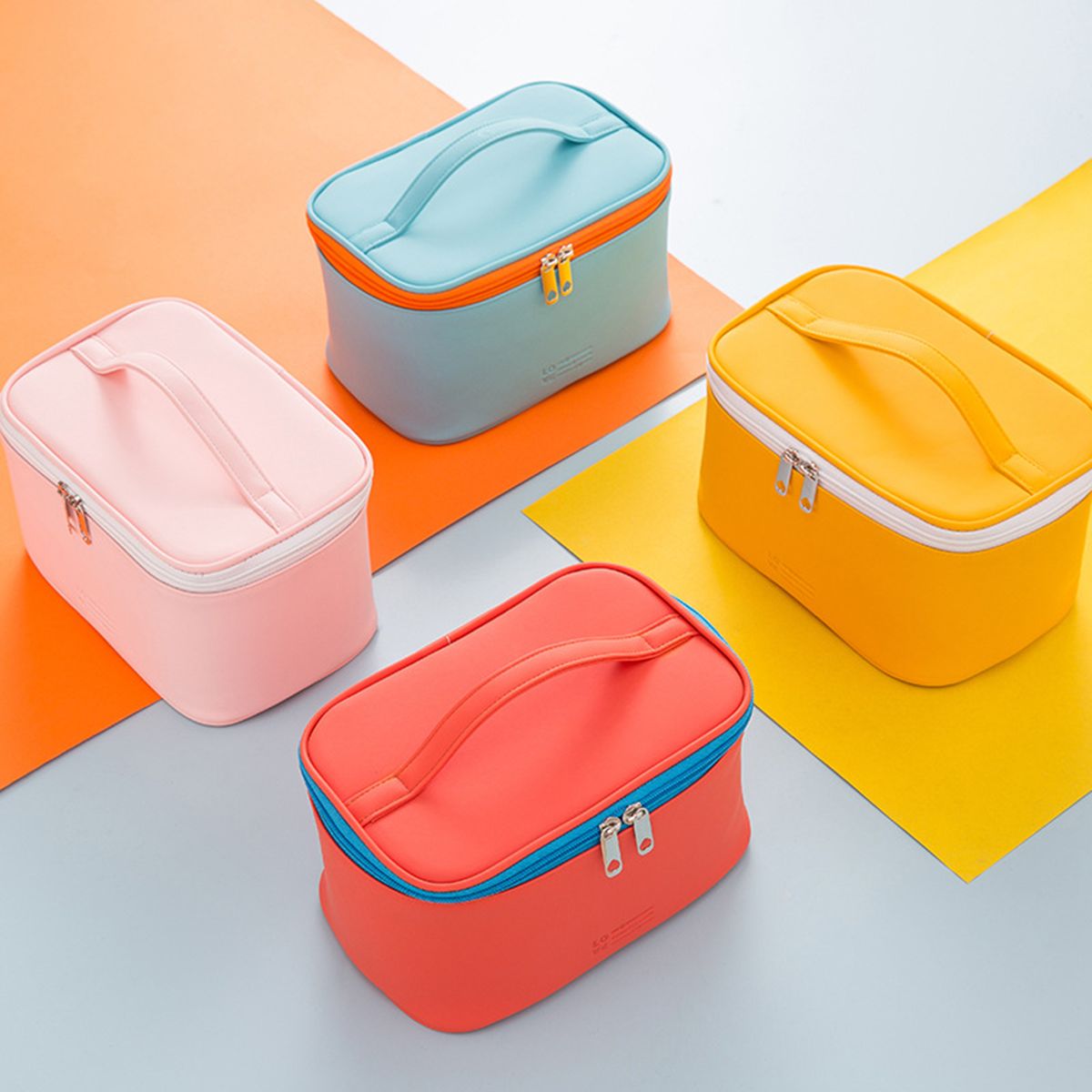 Makeup Bag Waterproof Portable Large Capacity-Pink