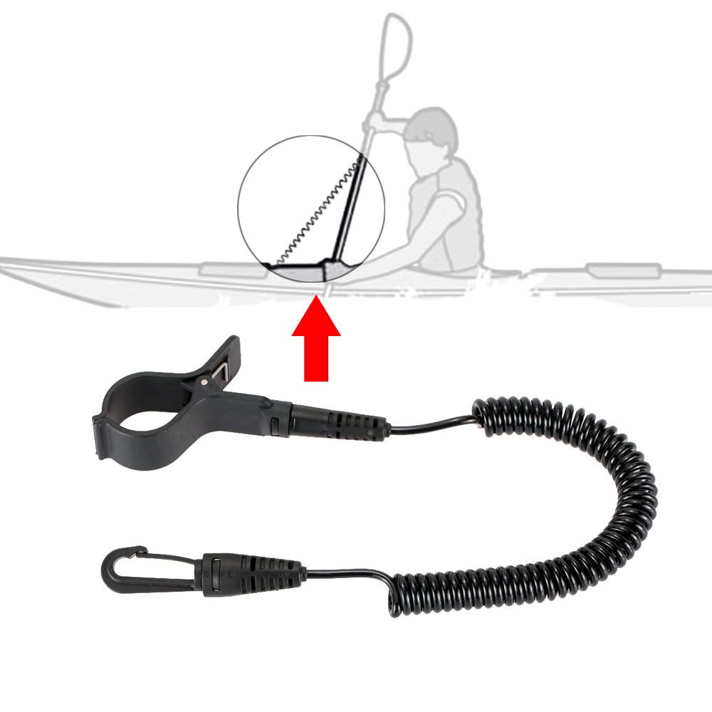 1pcs Paddle Leash Elastic Kayak Canoe Safety Rod Leash Kayak