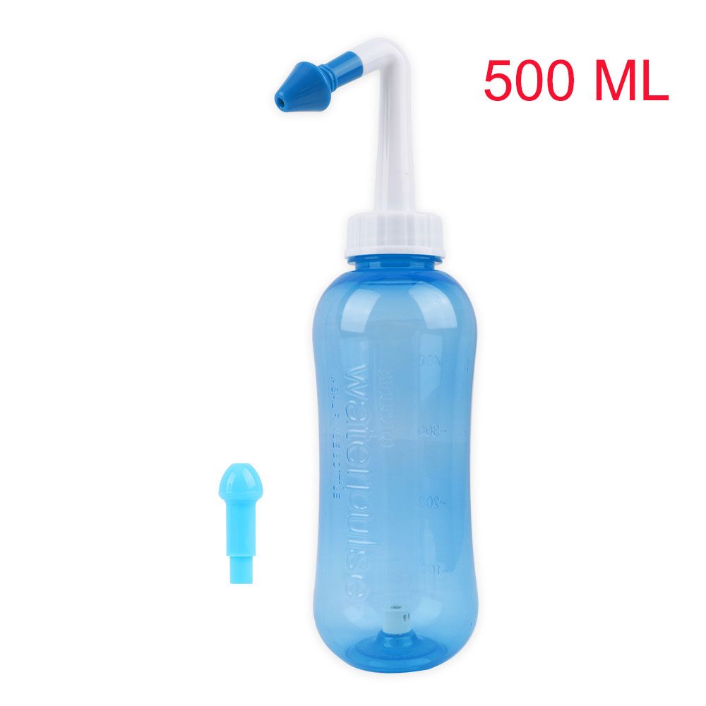 500/300ML Adults Children Nasal Wash Cleaner Nose Protector Cleans Moistens Avoid Allergic Rhinitis Neti Pot 1 Set Salts