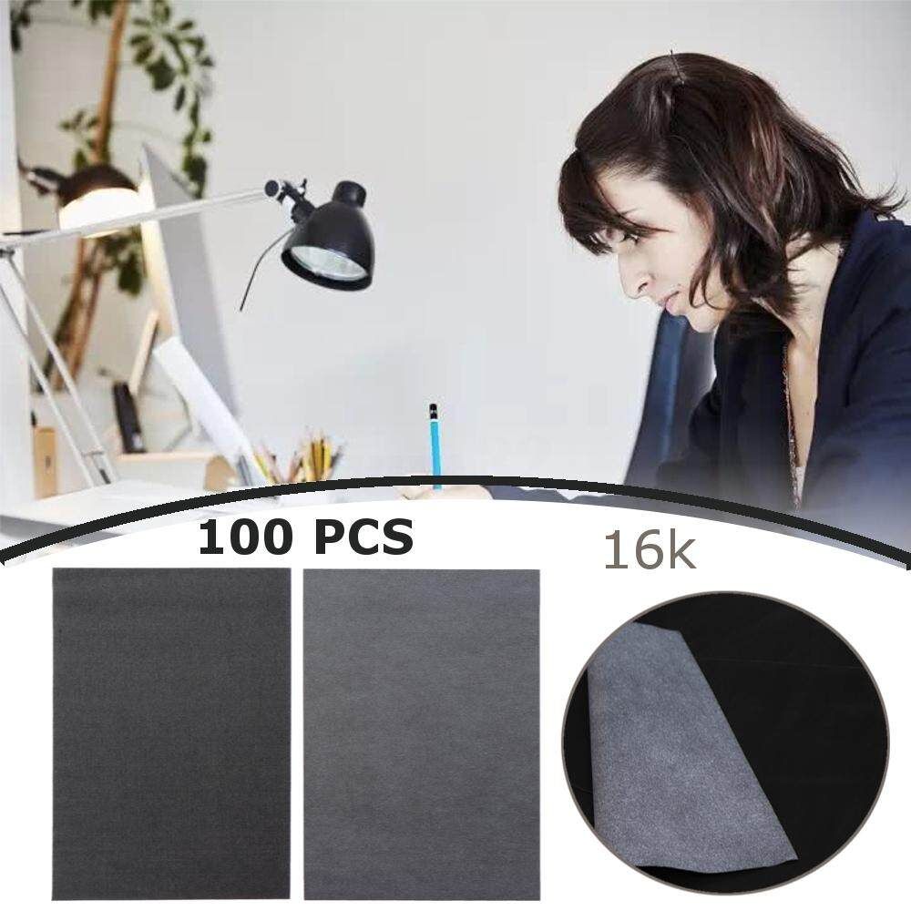 16k 100 Sheets Paper Transfer Copy Black Graphite Tracing A4 Wood Canvas Art
