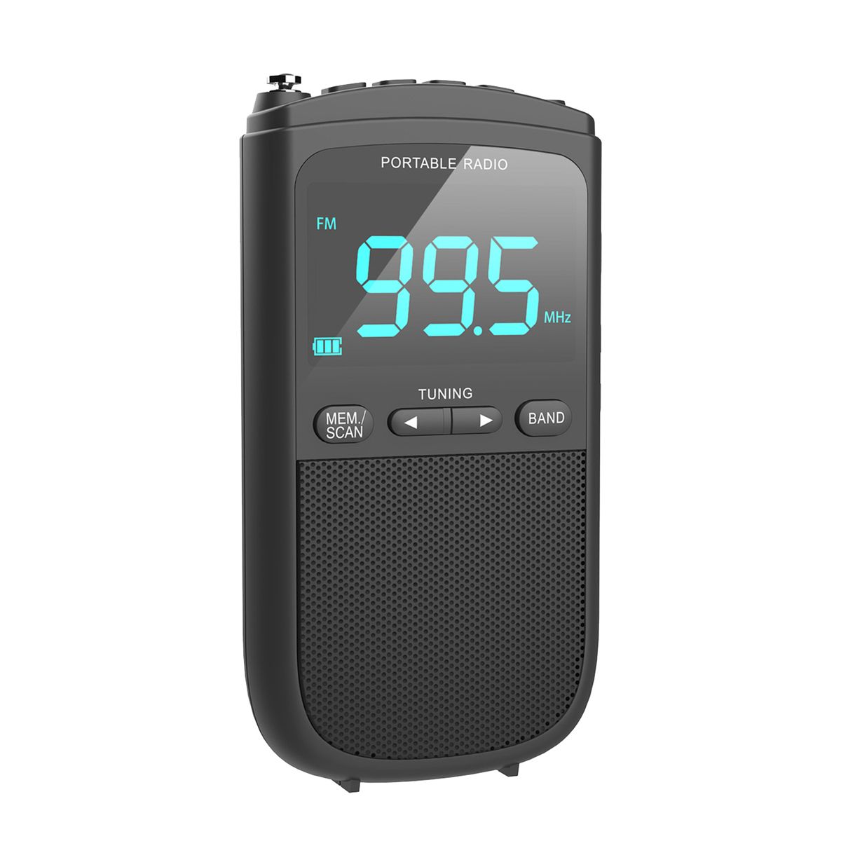 Pocket AM FM Walkman Portable Transistor Radio with Digital