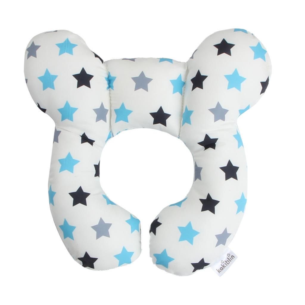 Baby head protection U-shaped pillow stroller fixed head pillow car seat sleep protection head and neck pillow wholesale Yellow fox Mark as shown